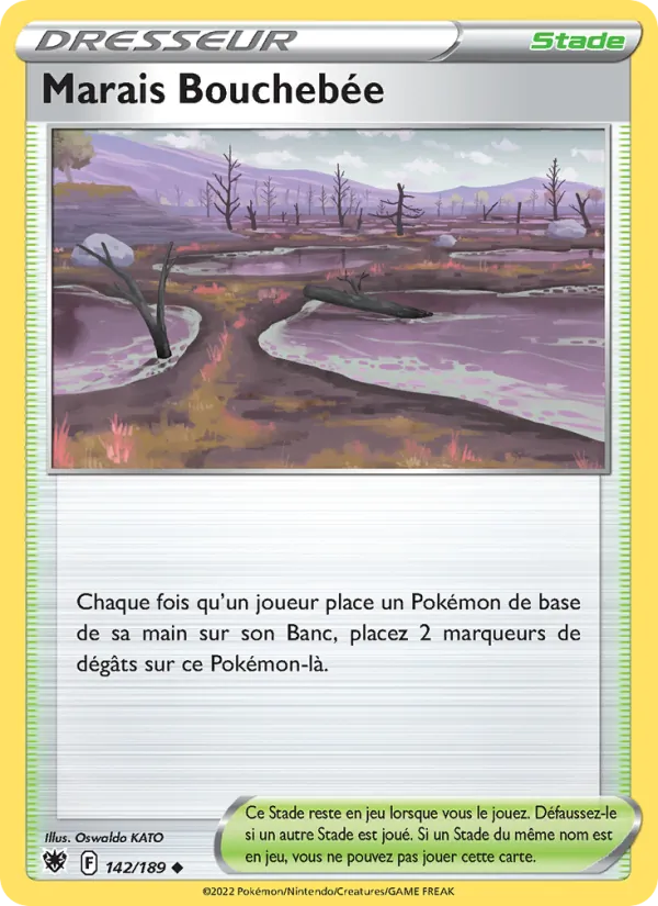 Carte Marais Bouchebée de l'extension Astres Radieux, numéro 142/189