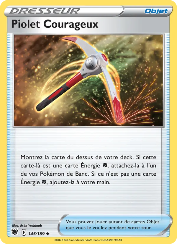Carte Piolet Courageux de l'extension Astres Radieux, numéro 145/189