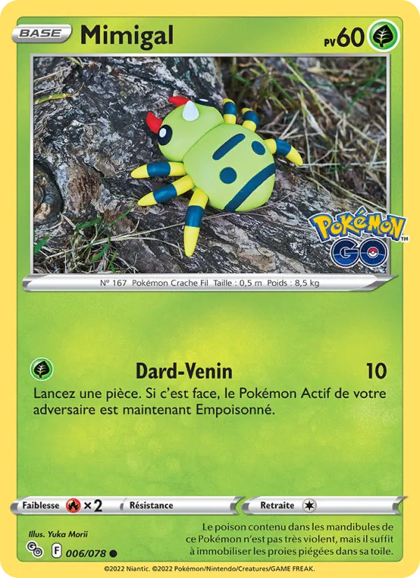 Carte Mimigal de l'extension Pokémon GO, numéro 006/78