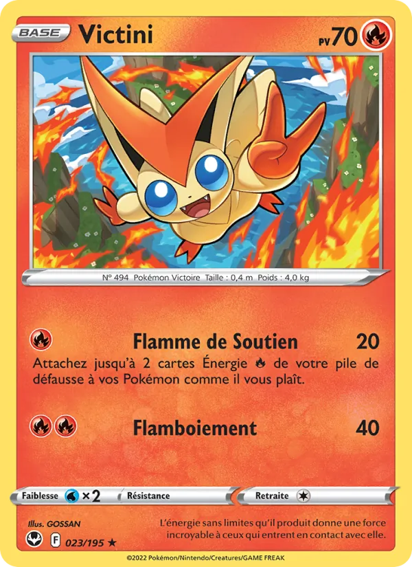 Carte Victini de l'extension Tempête Argentée, numéro 023/195