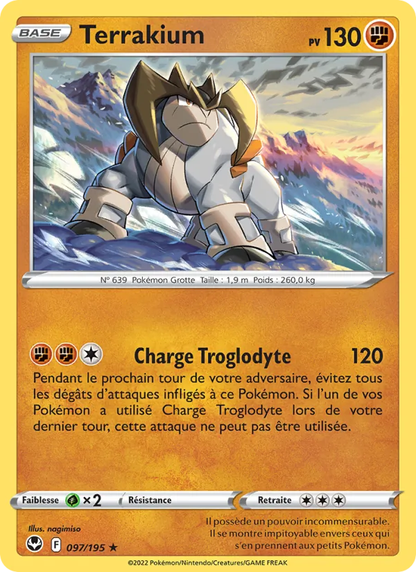 Carte Terrakium de l'extension Tempête Argentée, numéro 097/195