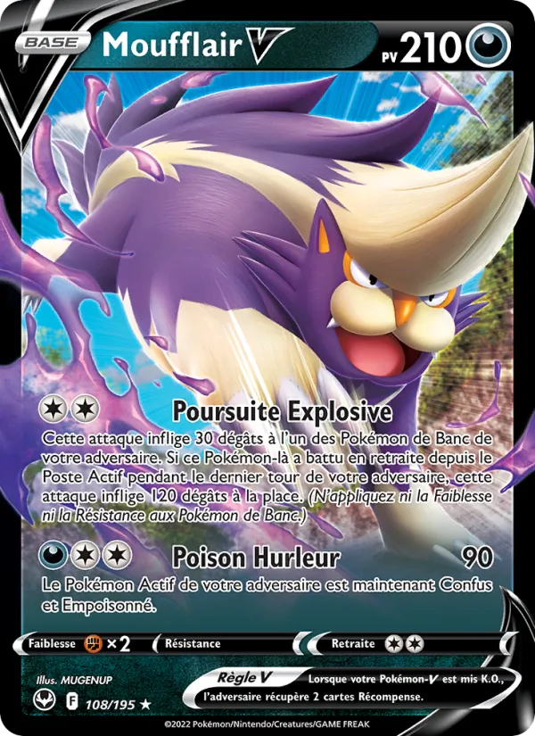 Carte Moufflair V de l'extension Tempête Argentée, numéro 108/195