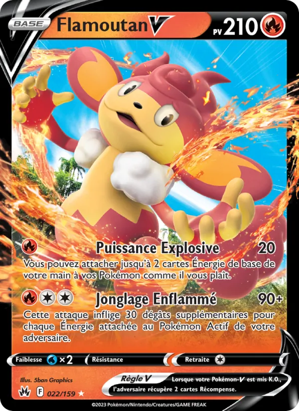 Carte Flamoutan V de l'extension Zénith Suprême, numéro 022/159