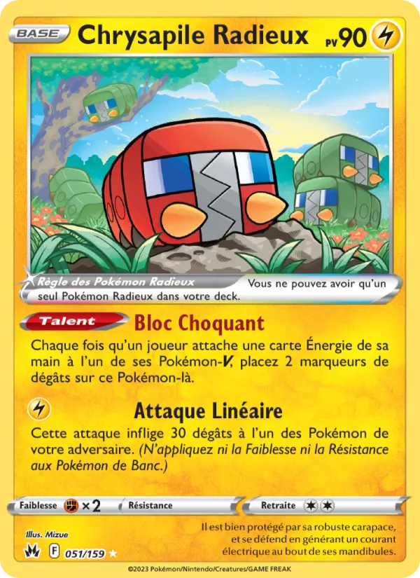 Carte Chrysapile Radieux de l'extension Zénith Suprême, numéro 051/159