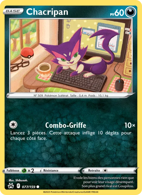 Carte Chacripan de l'extension Zénith Suprême, numéro 077/159