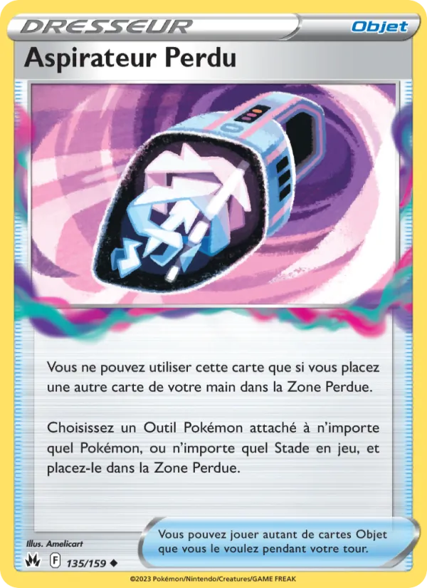 Carte Aspirateur Perdu de l'extension Zénith Suprême, numéro 135/159