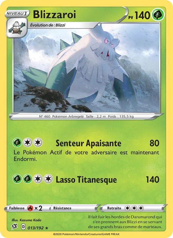 Carte Blizzaroi de l'extension Clash des Rebelles, numéro 13/192