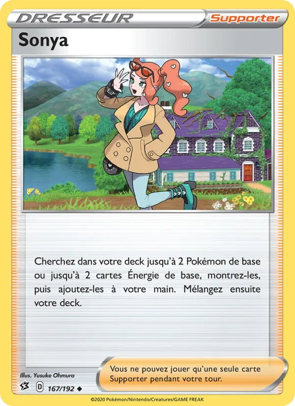 Carte Sonya de l'extension Clash des Rebelles, numéro 167/192