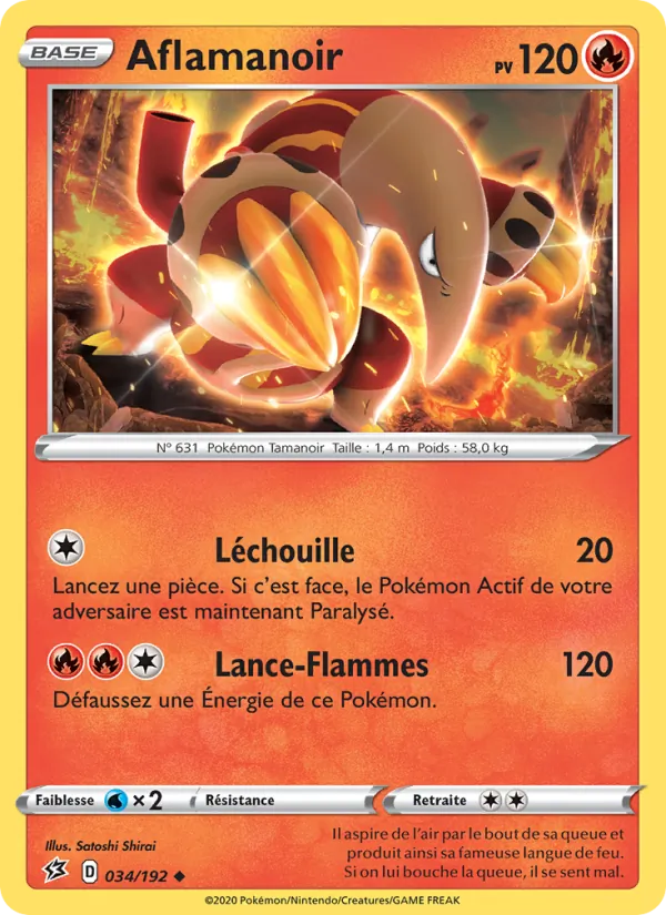 Carte Aflamanoir de l'extension Clash des Rebelles, numéro 34/192