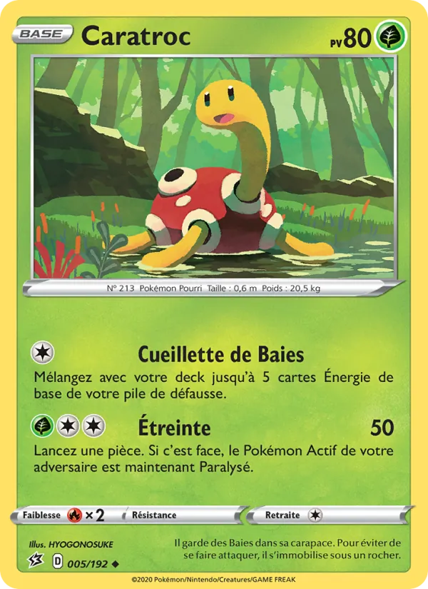 Carte Caratroc de l'extension Clash des Rebelles, numéro 5/192