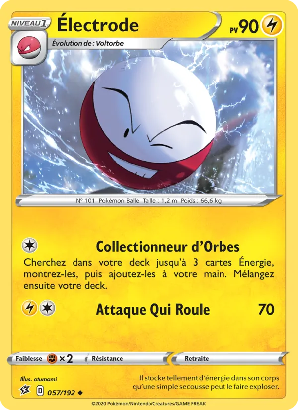 Carte Électrode de l'extension Clash des Rebelles, numéro 57/192