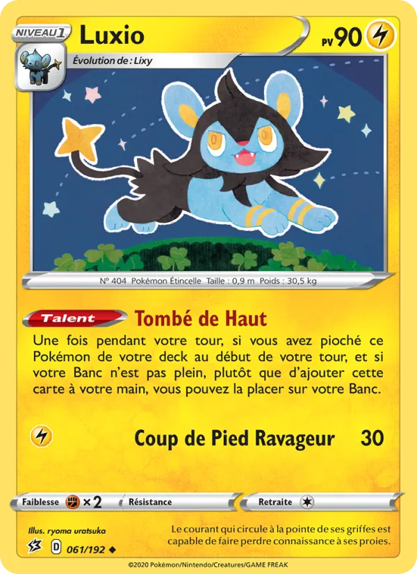 Carte Luxio de l'extension Clash des Rebelles, numéro 61/192