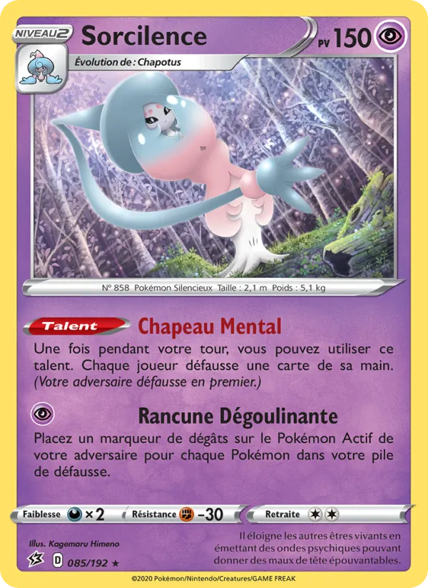 Carte Sorcilence de l'extension Clash des Rebelles, numéro 85/192
