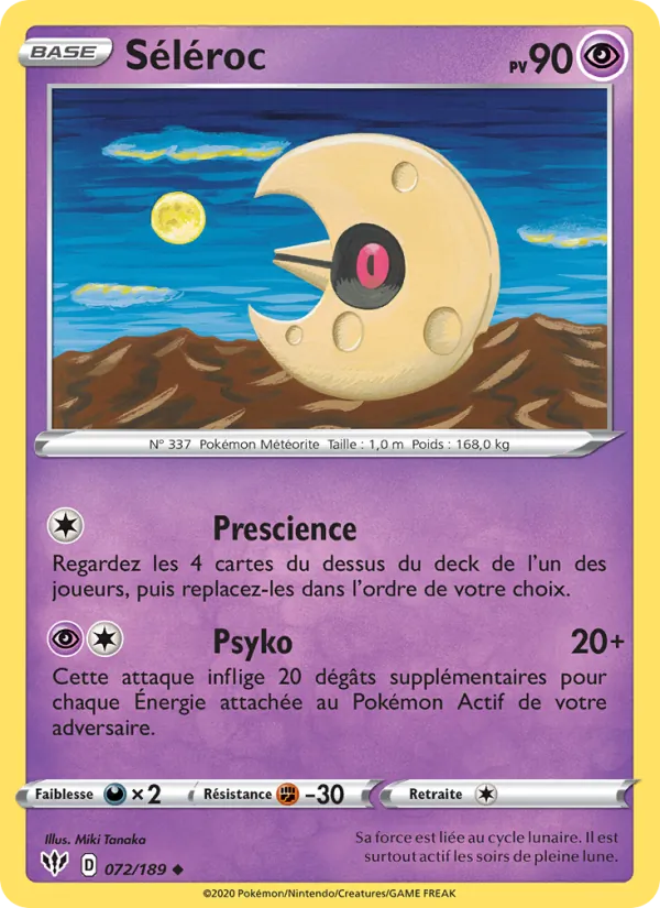 Carte Séléroc de l'extension Ténèbres Embrasées, numéro 72/189