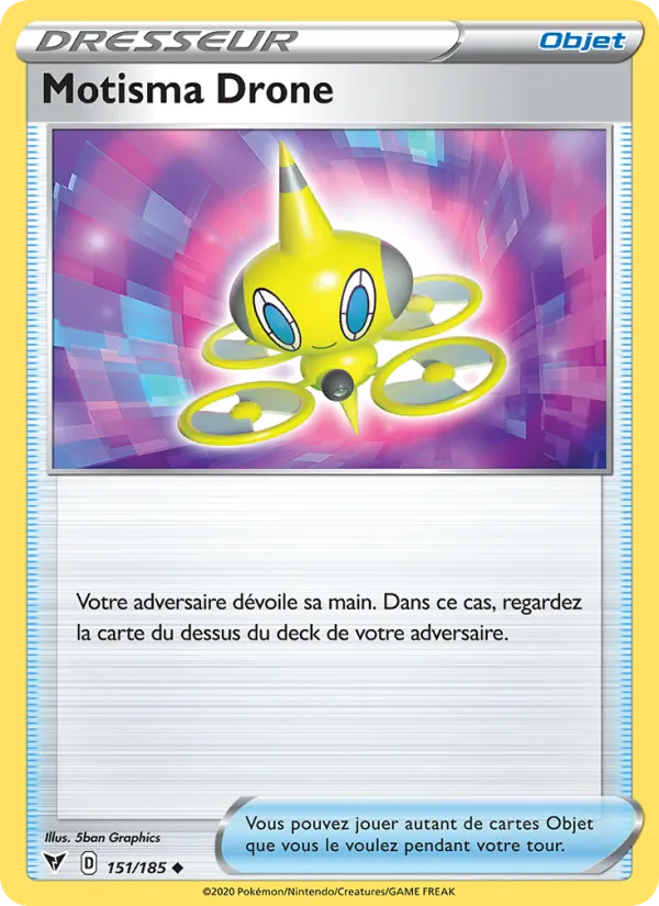 Carte Motisma Drone de l'extension Voltage Éclatant, numéro 151/185