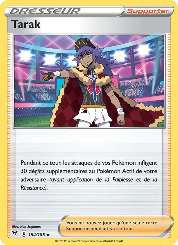 Carte Tarak de l'extension Voltage Éclatant, numéro 154/185