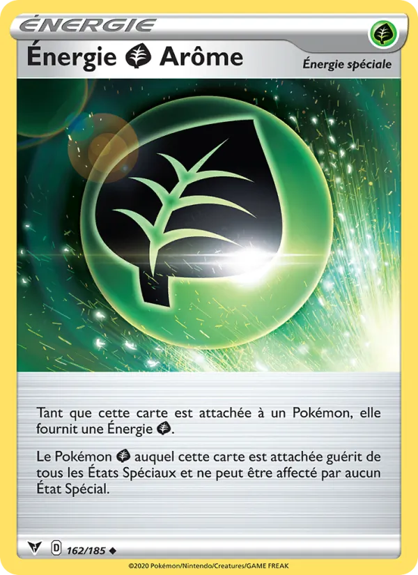Carte Énergie Grass Arôme de l'extension Voltage Éclatant, numéro 162/185