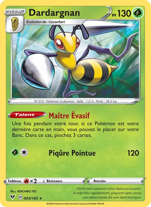 Carte Dardargnan de l'extension Voltage Éclatant, numéro 3/185