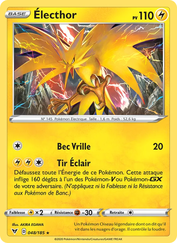 Carte Électhor de l'extension Voltage Éclatant, numéro 48/185
