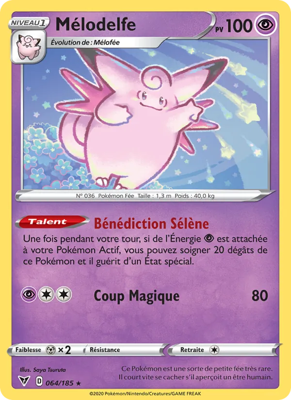 Carte Mélodelfe de l'extension Voltage Éclatant, numéro 64/185