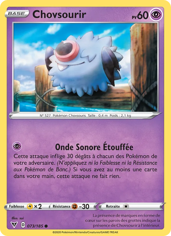Carte Chovsourir de l'extension Voltage Éclatant, numéro 73/185