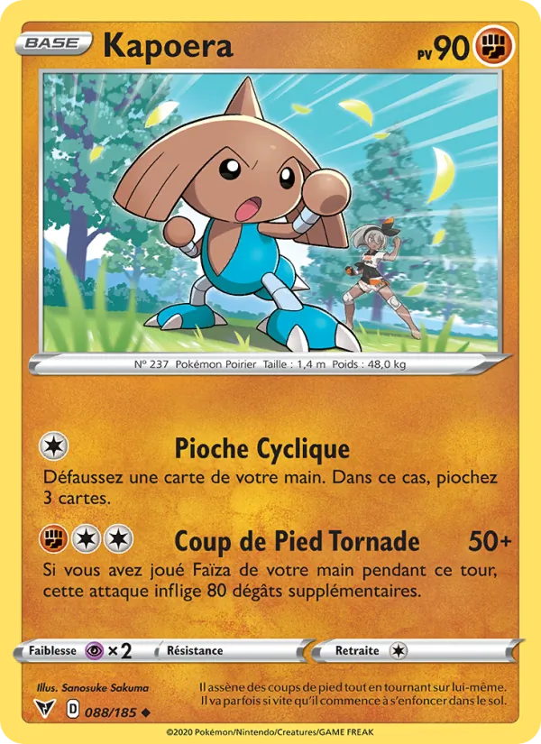 Carte Kapoera de l'extension Voltage Éclatant, numéro 88/185