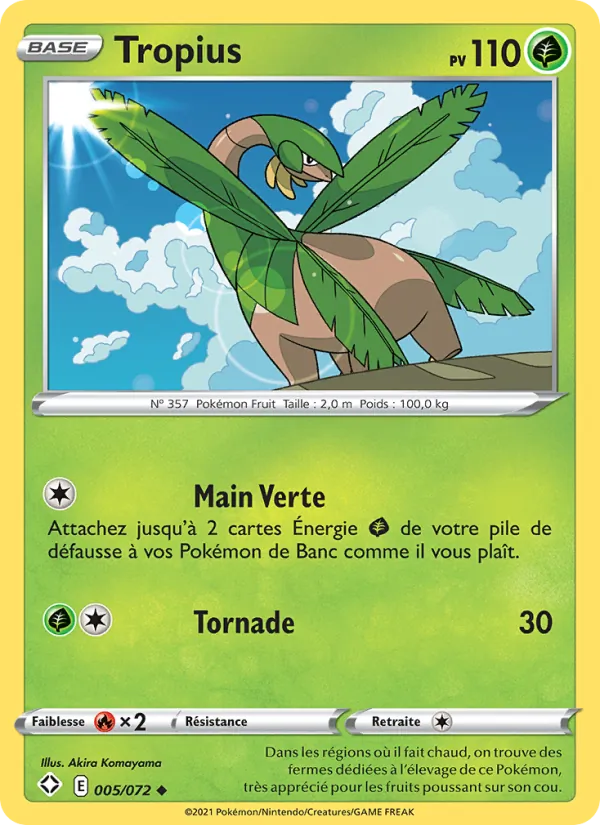 Carte Tropius de l'extension Destinées Radieuses, numéro 5/72
