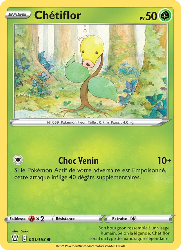 Carte Chétiflor de l'extension Styles de combat, numéro 1/163