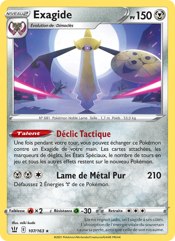 Carte Exagide de l'extension Styles de combat, numéro 107/163