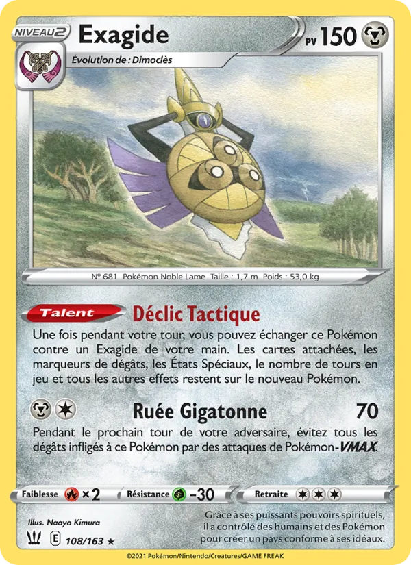 Carte Exagide de l'extension Styles de combat, numéro 108/163