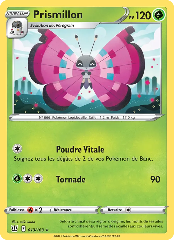 Carte Prismillon de l'extension Styles de combat, numéro 13/163
