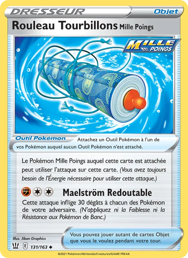 Carte Rouleau Tourbillons Mille Poings de l'extension Styles de combat, numéro 131/163