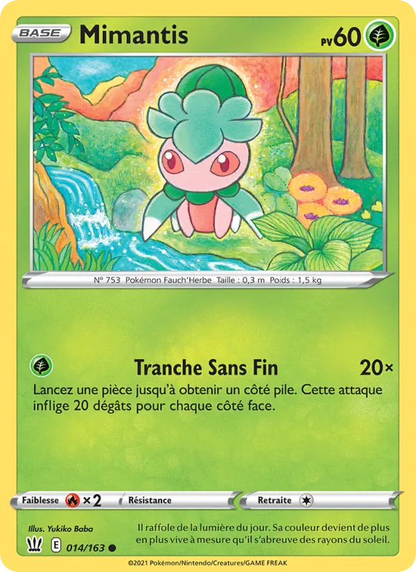 Carte Mimantis de l'extension Styles de combat, numéro 14/163