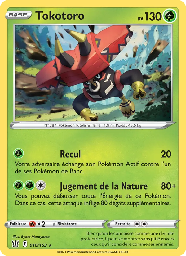 Carte Tokotoro de l'extension Styles de combat, numéro 16/163