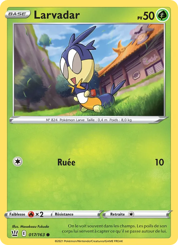 Carte Larvadar de l'extension Styles de combat, numéro 17/163