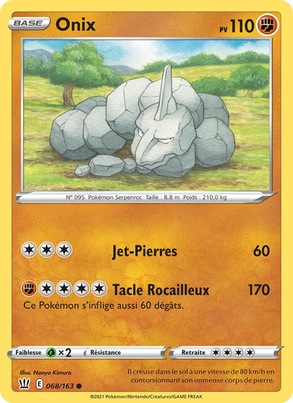 Carte Onix de l'extension Styles de combat, numéro 68/163