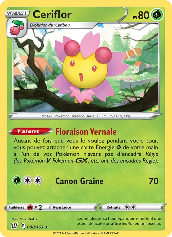 Carte Ceriflor de l'extension Styles de combat, numéro 8/163