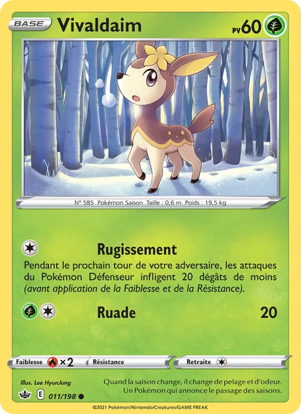 Carte Vivaldaim de l'extension Règne de Glace, numéro 11/198