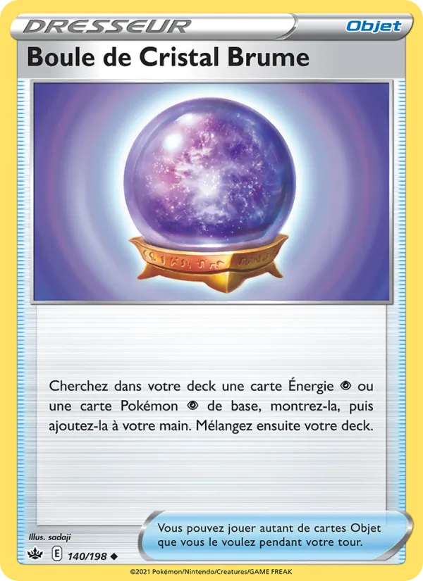 Carte Boule de Cristal Brume de l'extension Règne de Glace, numéro 140/198