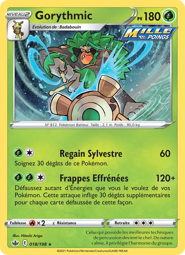 Carte Gorythmic de l'extension Règne de Glace, numéro 18/198