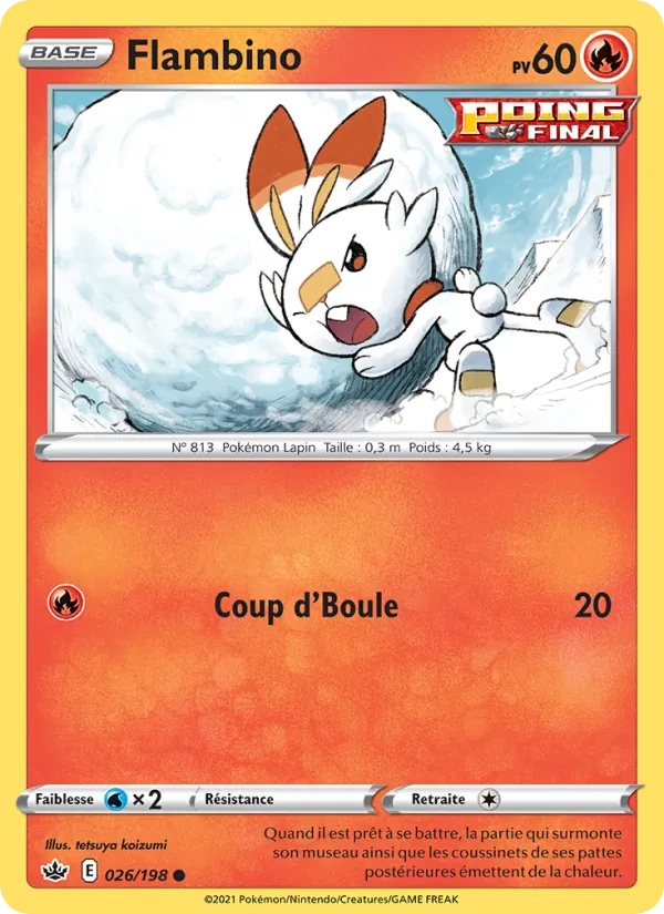 Carte Flambino de l'extension Règne de Glace, numéro 26/198