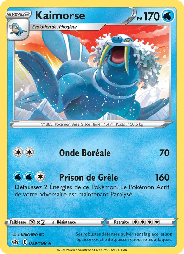 Carte Kaimorse de l'extension Règne de Glace, numéro 39/198