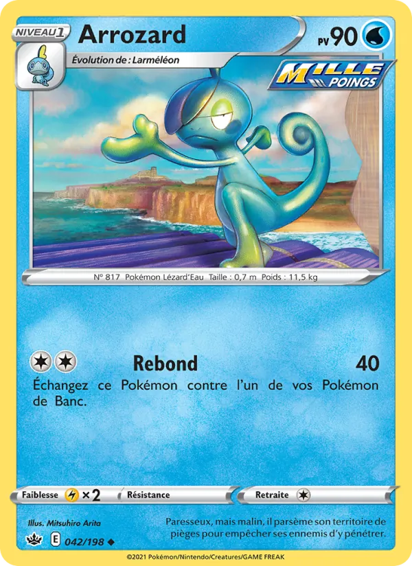 Carte Arrozard de l'extension Règne de Glace, numéro 42/198