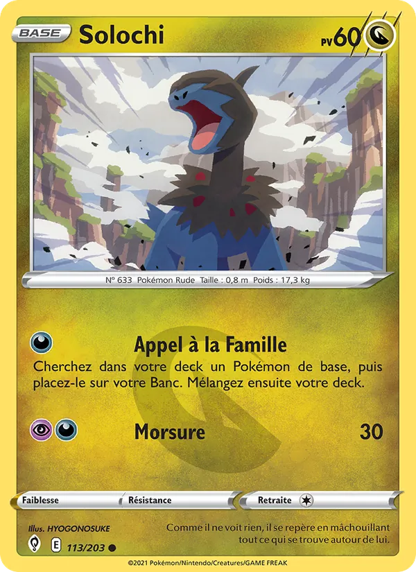 Carte Solochi de l'extension Évolution Céleste, numéro 113/203