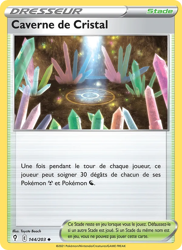 Carte Caverne de Cristal de l'extension Évolution Céleste, numéro 144/203