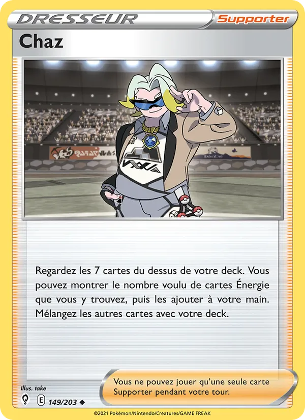 Carte Chaz de l'extension Évolution Céleste, numéro 149/203