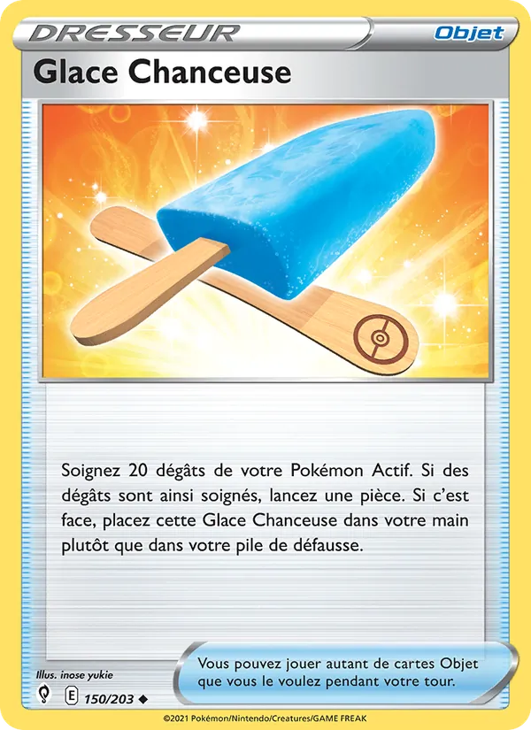 Carte Glace Chanceuse de l'extension Évolution Céleste, numéro 150/203