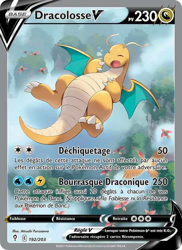Carte Dracolosse V de l'extension Évolution Céleste, numéro 192/203