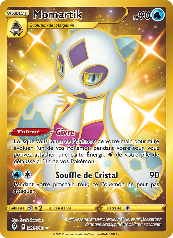 Carte Momartik de l'extension Évolution Céleste, numéro 226/203