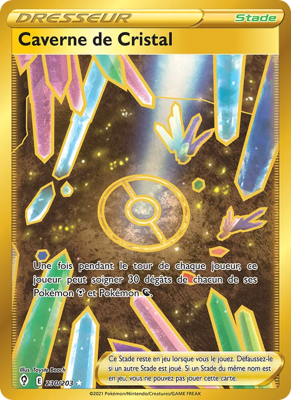 Carte Caverne de Cristal de l'extension Évolution Céleste, numéro 230/203